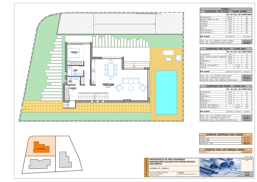Villas en Playa San Juan — plano — imagen 1