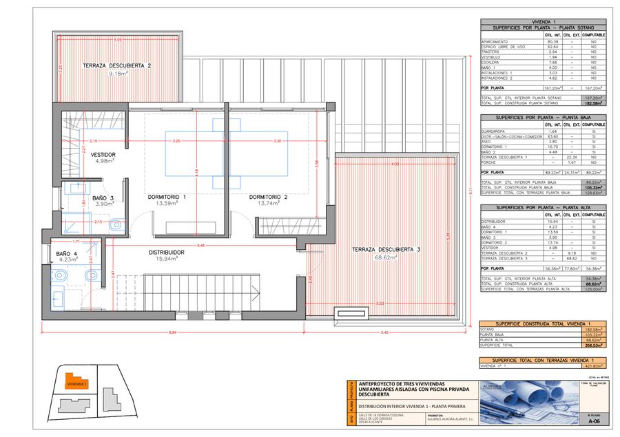 Villas en Playa San Juan — plano — imagen 6